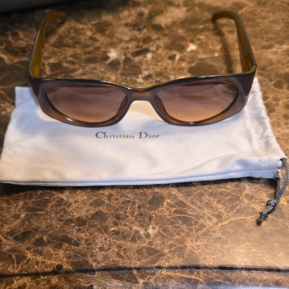 Dior Tan and Brown Sunglasses